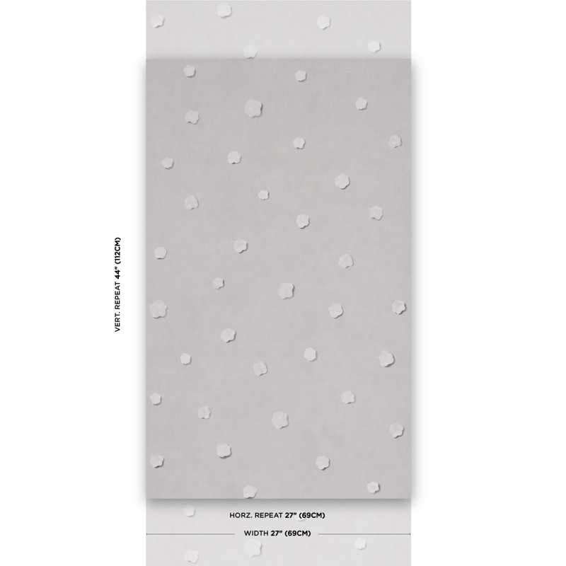 Schumacher x Backdrop Heavenly Bodies Wallpaper, Gray