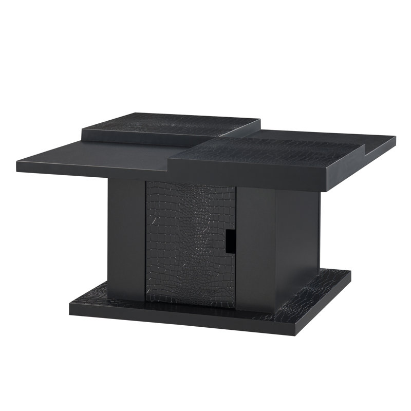 Pedestal Coffee Table with Storage