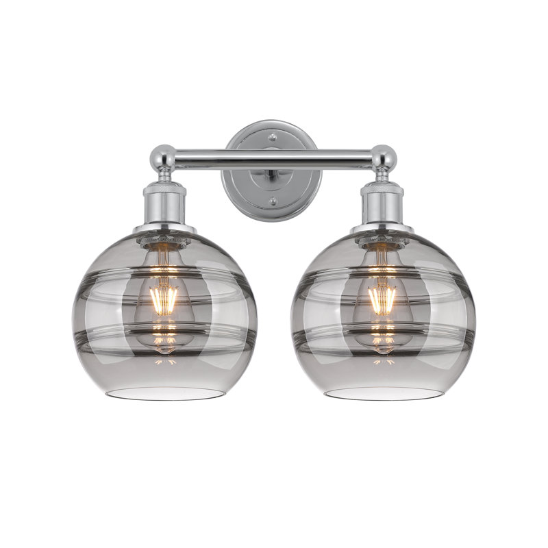 Bienes 2 - Light Dimmable Vanity Light, Light Smoke, Polished Chrome