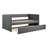 1Pc Daybed With Trundle Fabric Upholstery Wooden Frame Modern Home Furniture-618284549