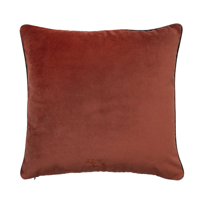 Square Throw, Cinnamon/Gold