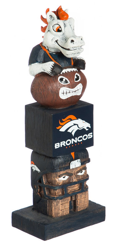 Statue NFL Tiki Totem Garden, Broncos de Denver