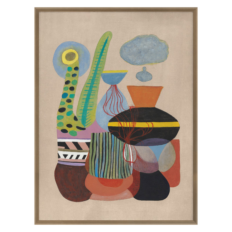 Cactus Garden 3 Print by Angel, James, 40" H x 30" W, Gold