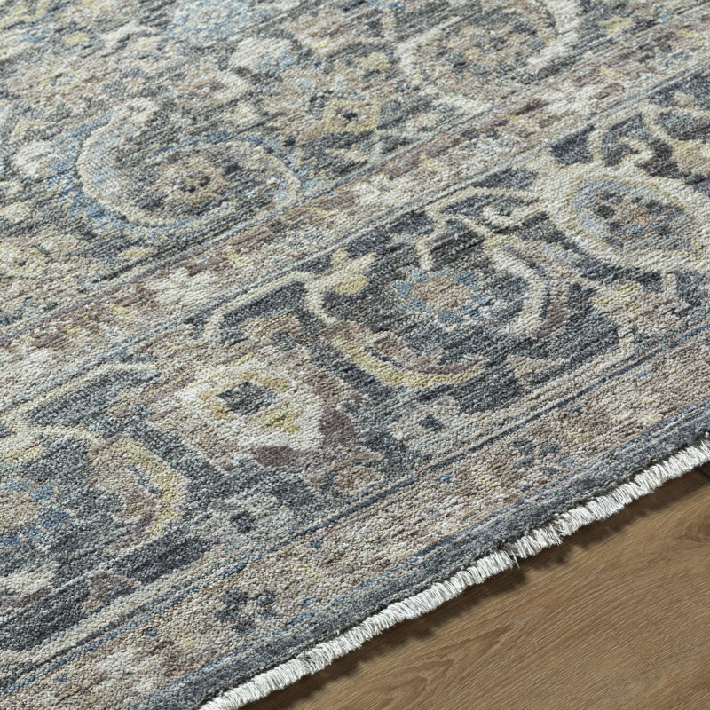 Rectangle Khorasan Wool Area Rug, Rectangle 2' x 3'
