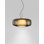 Plisse' Suspension G Smoky Pongee Silk_Plisse' Matt Steel L22cc Ul
