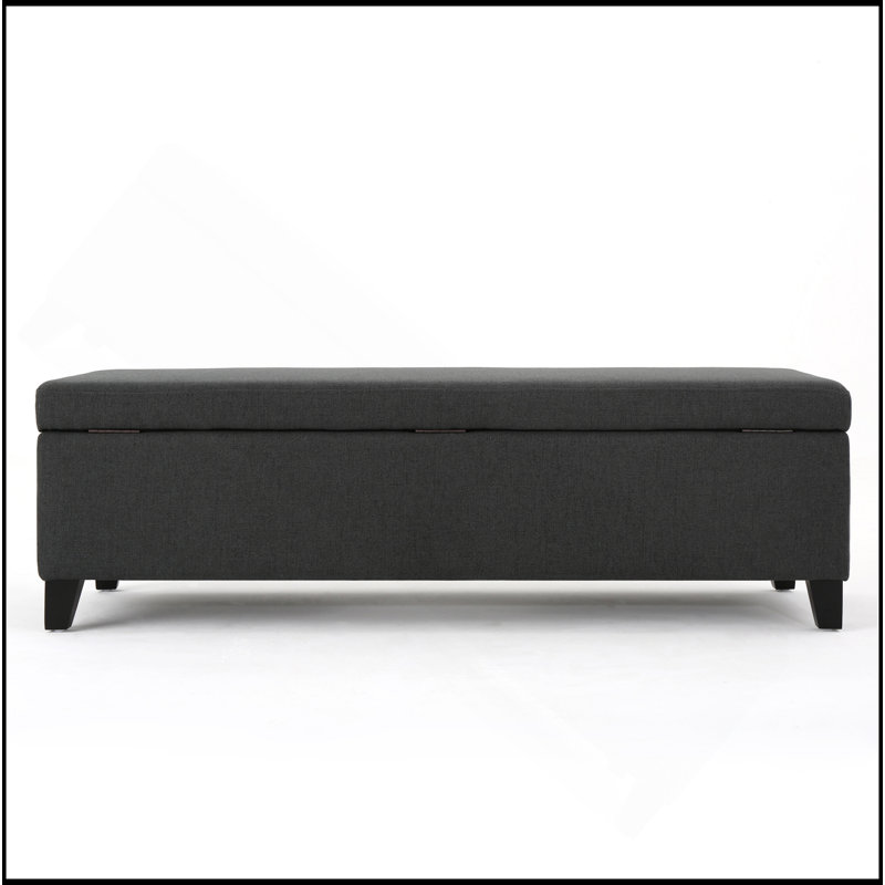 Repose-pieds charmant et pratique avec rangement pour un usage domestique polyvalent, Gris foncé