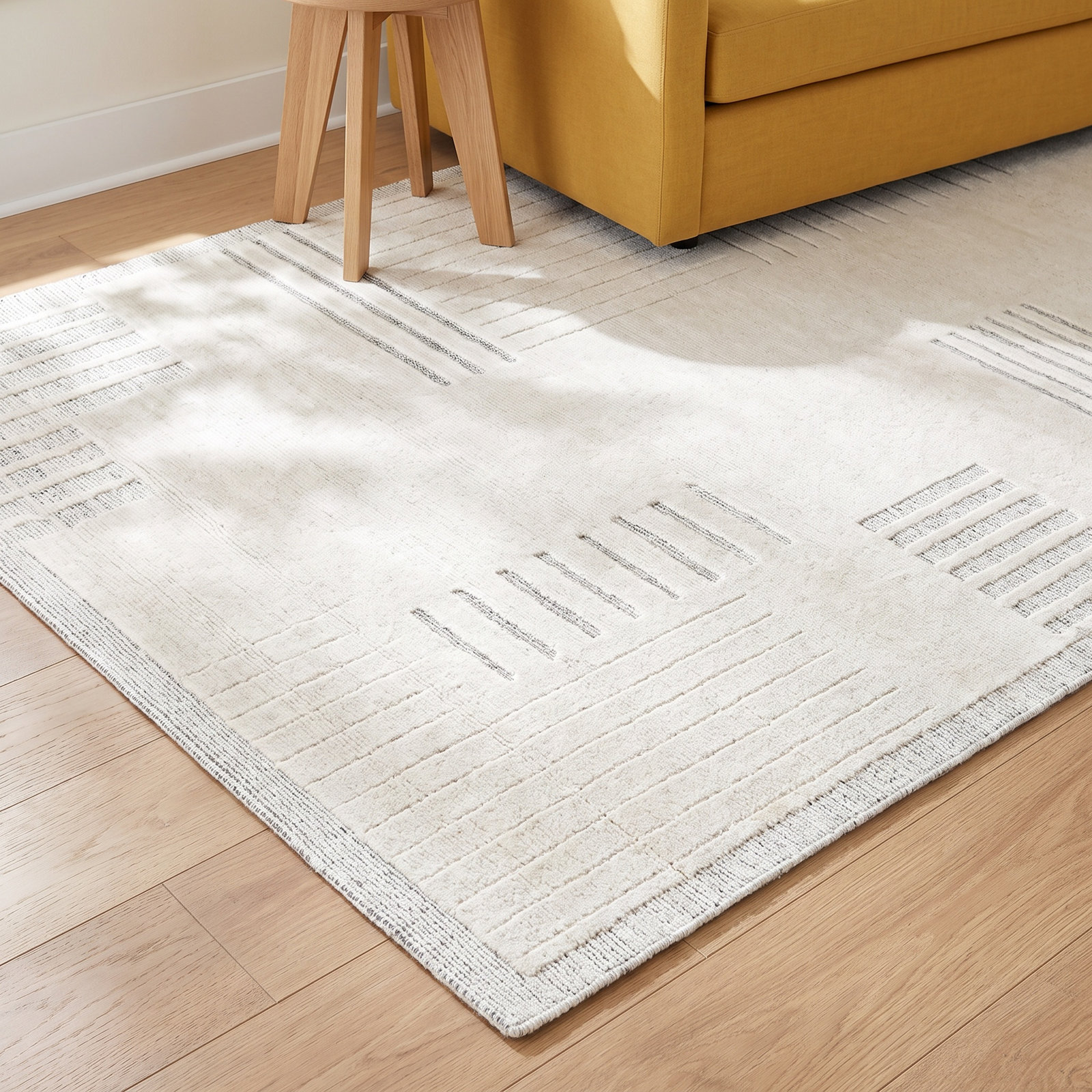 Ronaldo Hand-Loomed Abstract Area Rug, Rectangle 5'7" x 6'