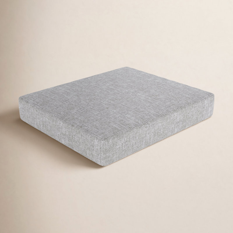Sunbrella® Outdoor 3.5'' Ottoman Seat Cushion, Canvas Granite Sunbrella® Canvas