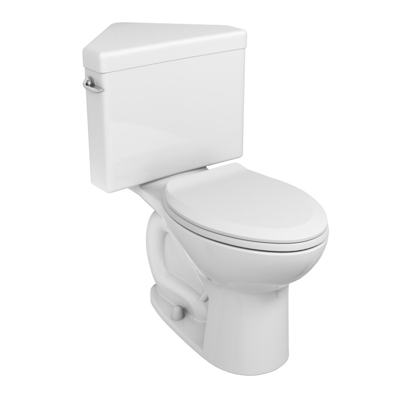 American Standard Cadet Pro Two-Piece Toilet with Slow-Close Seat & Wax Ring, LH Flush, White