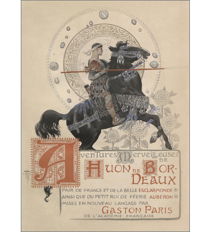 «Illustration to the Huon De Bordeaux Epic» par Manuel Orazi, reproduction d'art sur toile tendue avec châssis