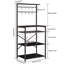 Kitchen Baker's Rack, Microwave Oven Stand With Storage Shelves, Industrial Coffee Bar Station, With Adjustable Wine Holders And S-Hooks, Metal Frame-362139676