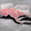 Gris et nuages roses | «Contemporary Mountains», reproduction encadrée