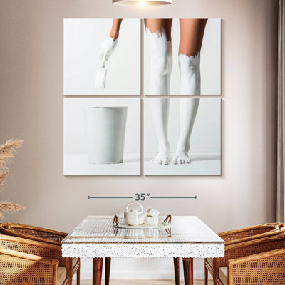Senne Legs Painted In White