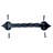 Wrought Iron Twisted Door Pull Plate
