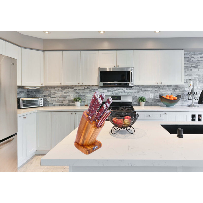 EcoFurn 11 Piece Stainless Steel Knife Block Set