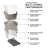 59.8" X 28.7" Freestanding Soaking Acrylic Bathtub
