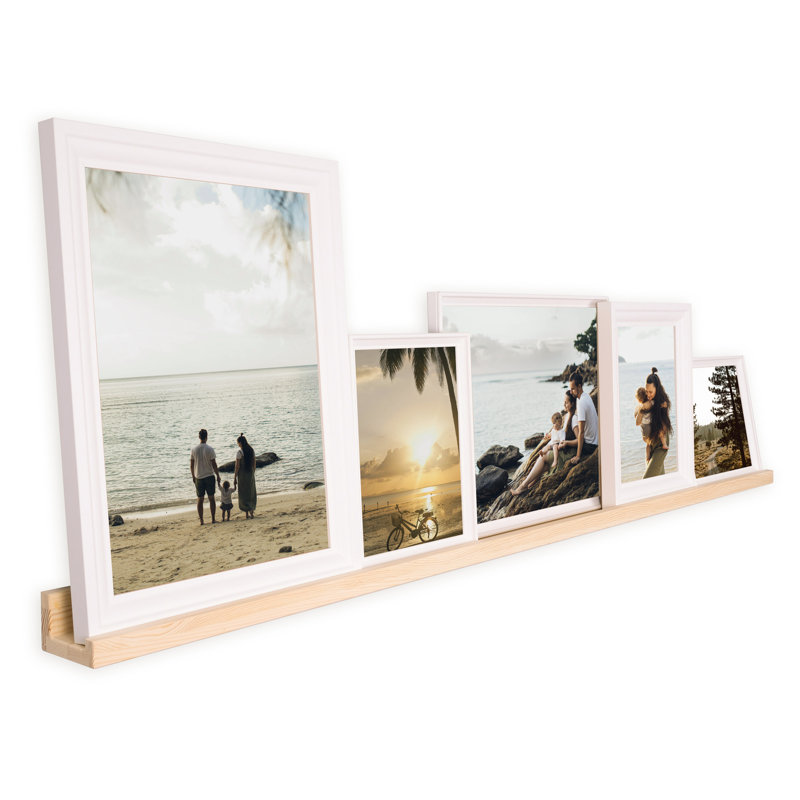 Awendela Pine Floating Shelf, 2.2" H x 60" W x 3" D 