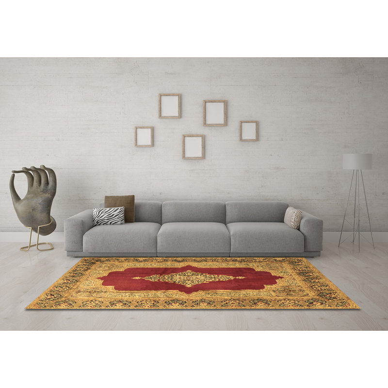Tapis brun traditionnel Traditional 1826, Carré 3 pi
