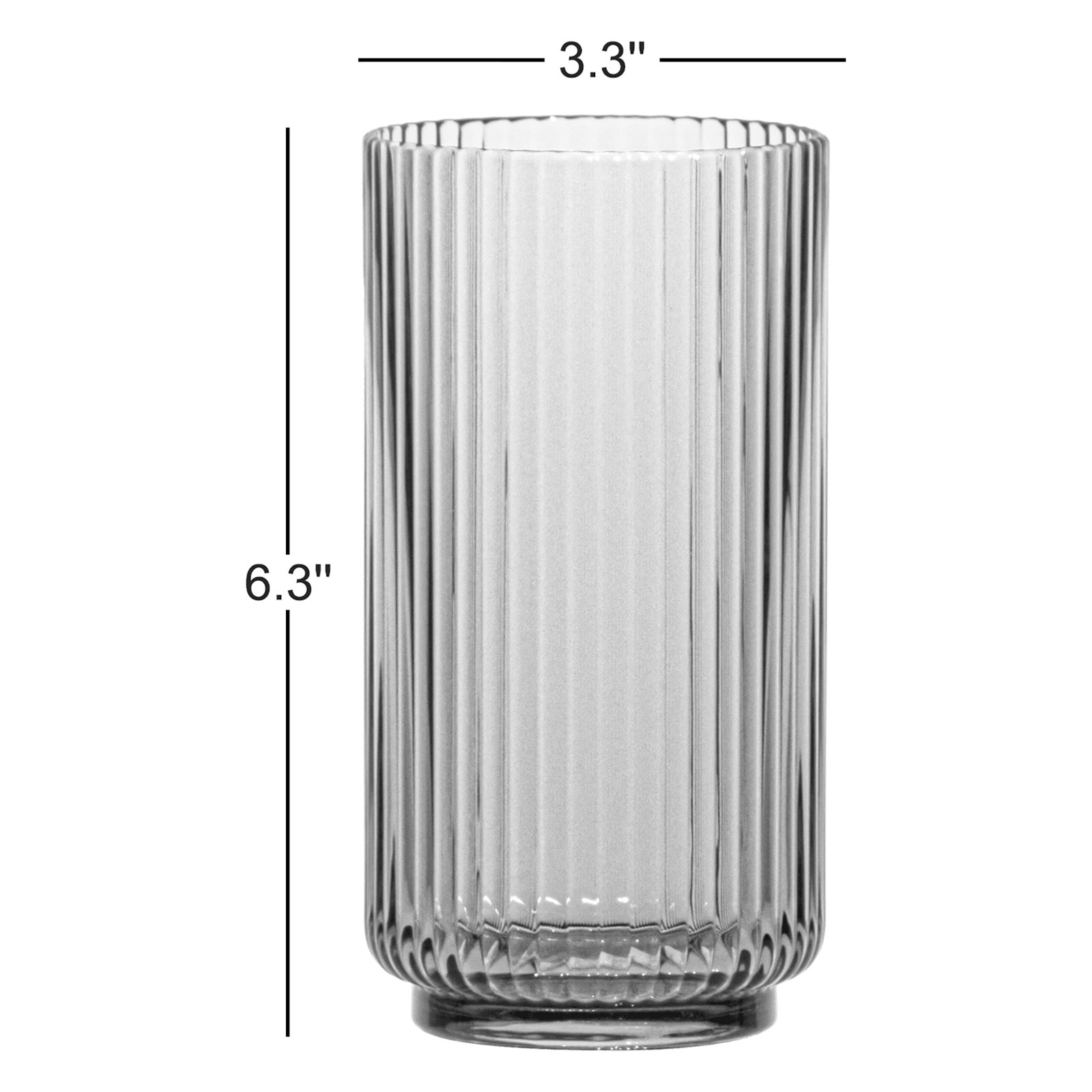 Laya Fluted Acrylic Drinking Glass, Green