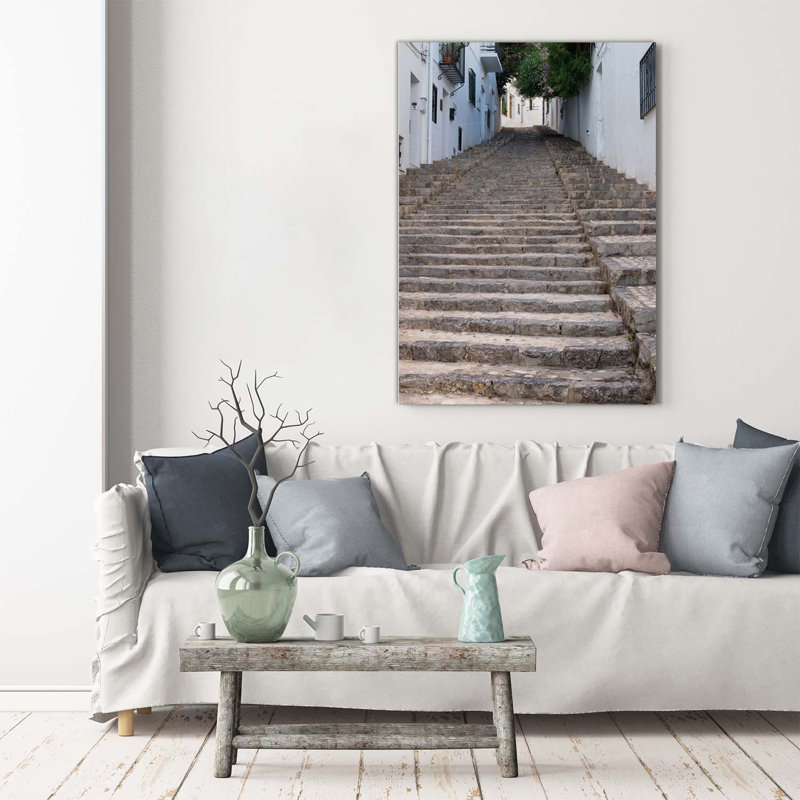 Stone Stairs - Wrapped Canvas Print