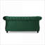 Causeuse-causeuse Chesterfield avec capitonnage et amp; Tête de clou, l 61,75 po | Velours émeraude-988630437-988630439-988630443