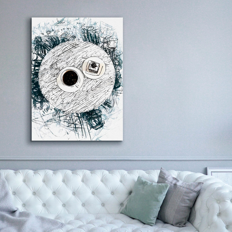 «Coffee And Cake» par Andreas Magnusson, art mural sur toile, H 54 po x l 40 po x P 1,5 po
