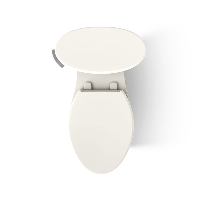 Betello 1.28 GPF (Water Efficient) Elongated Two-Piece Toilet (Seat Not Included), Biscuit, Left-Hand
