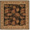 Wool Floral Area Rug in Brown/Black/Beige
