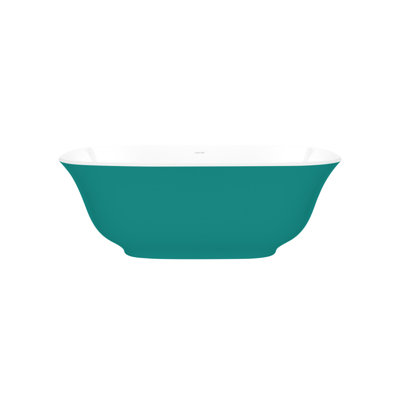 Amiata 59.75" x 28.625" Freestanding Soaking Bathtub with Void