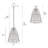 Coreon 1 - Light Large Size 15" H x 13“W Hand-Woven Rattan Pendant