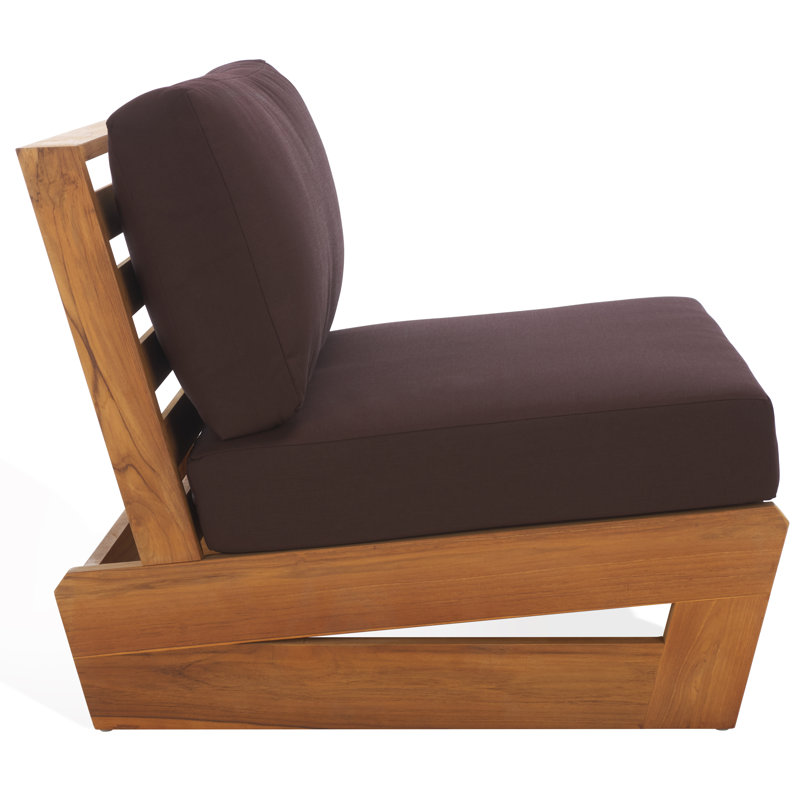 Brazilian Teak Patio Chair, Dark Brown