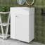 Meuble-lavabo moderne de 18,5 po - conception flottante, lavabo en résine, rangement à gauche, pour les petits espaces