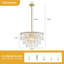 Lustre moderne à niveaux 6 lumières Aurthur