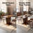 Extendable Dining Table with Modern Expandable Design, Space-Saving Rectangular Kitchen Table for Small Apartments, Home, Restaurant, Office