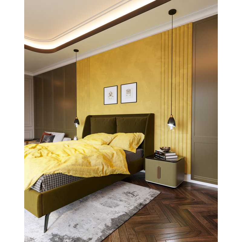 Luminaire suspendu simple à 1 lumière Tabitha, Noir mat