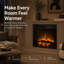 Rebrilliant Black Electric Fireplace Insert-1790210991