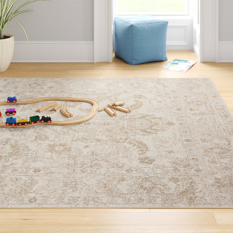 Tapis ivoire / beige Kriebel II, Rectangle 7 pi 10 po x 10 pi