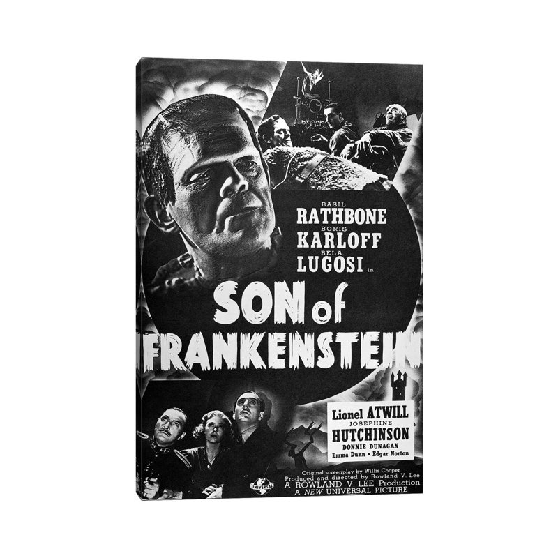 Son Of Frankenstein, 1939 - Wrapped Canvas Print, 66.04 cm H x 45.72 cm W x 1.91 cm D