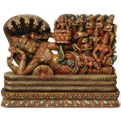 Lord Vishnu On Sheshanaga