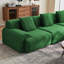 Canapé modulaire à compression de 113 po à 3 places avec repose-pieds mobile, canapé surdimensionné à 4 places avec 3 coussins décoratifs, mousse haute densité sans combinaison sans assemblage (vert)-1521901286