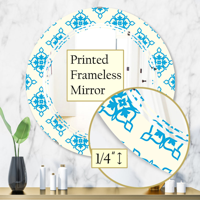 Miroir d’appoint ornemental triple C, H 31,5 po x l po