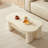 Cream cloud storage end table