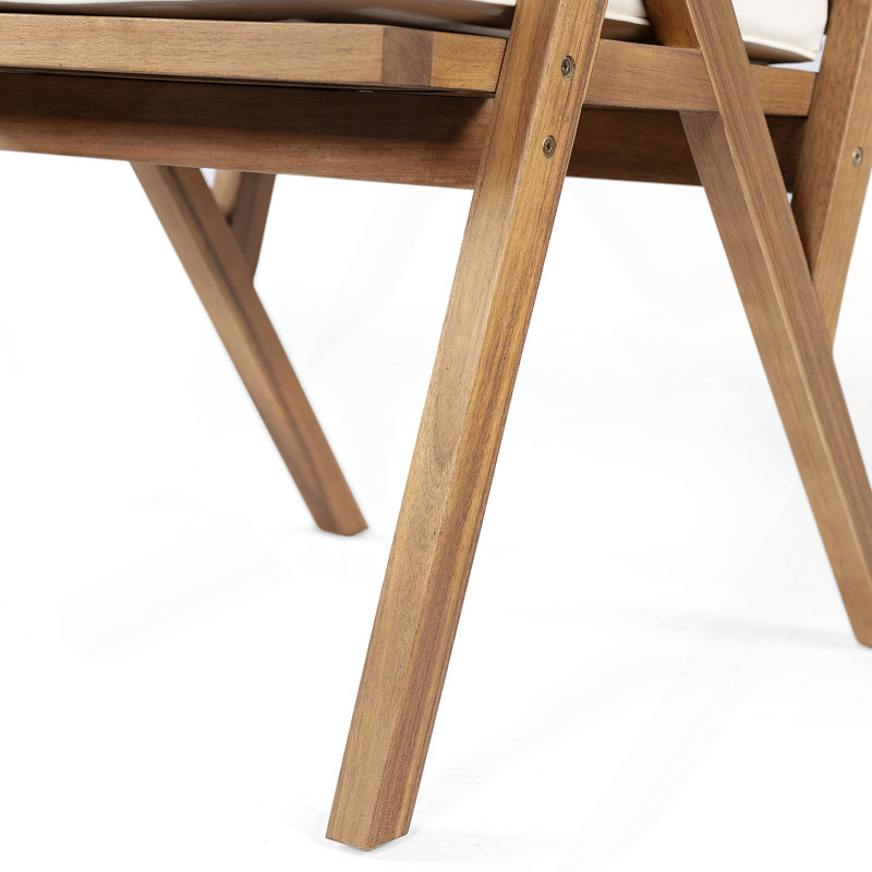 Ensemble de 2 chaises de patio avec coussin