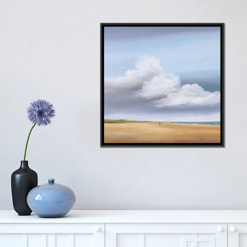 « marche iii », reproduction sur toile, H 18 po x l 18 po x P 1,5 po, Toile avec cadre flottant noir, Pas de tapis