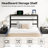 Bed Frame with LED Headboard Shelf, Bed Frame with Charging Station, Heavy Duty Steel Slats-1683108105