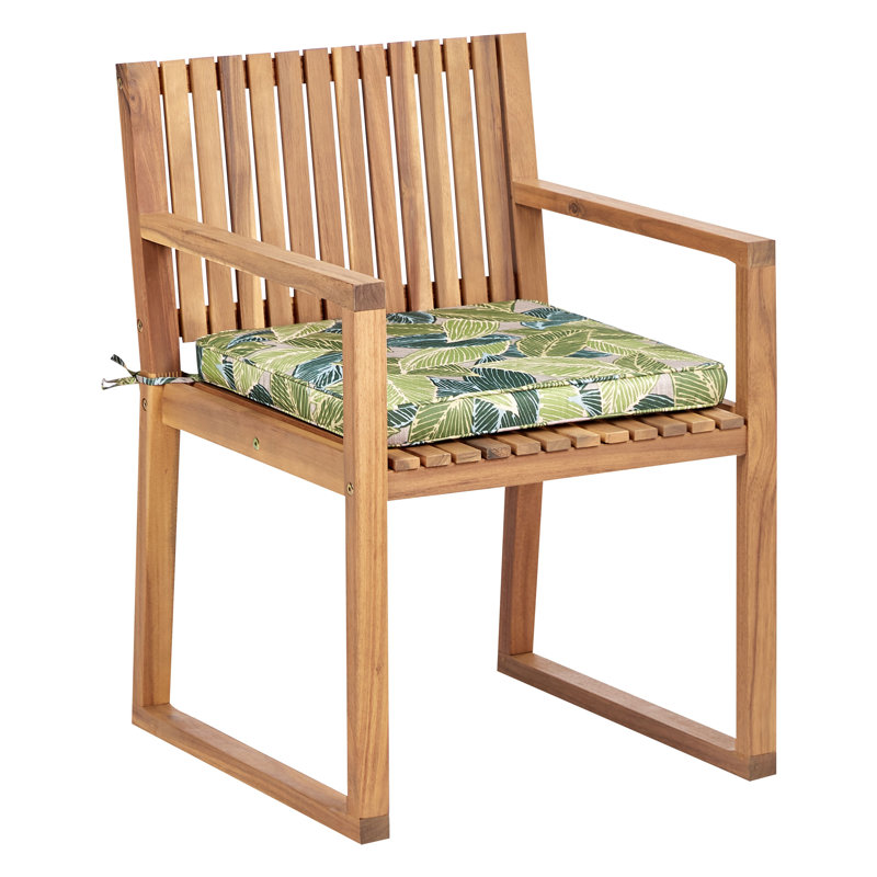 Adamina Patio Dining Armchair with Cushion, Green