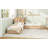 L-Shaped Combination Twin Bed With Trundle And Drawer,3-In-1 Low Corner Platform Bed Linked With Built-In Desk And Led Downlight