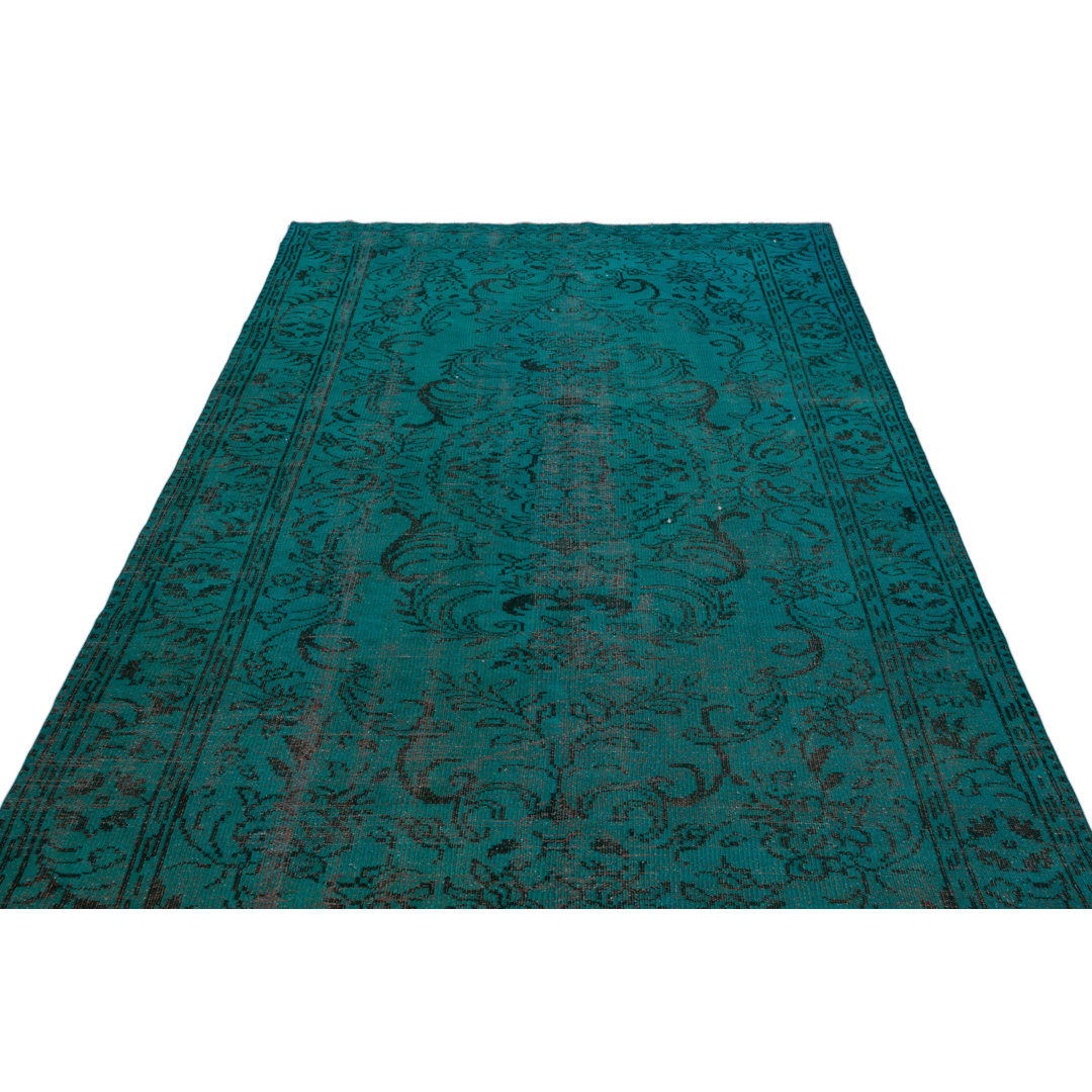 Round Eawood Hand Knotted Area Rug