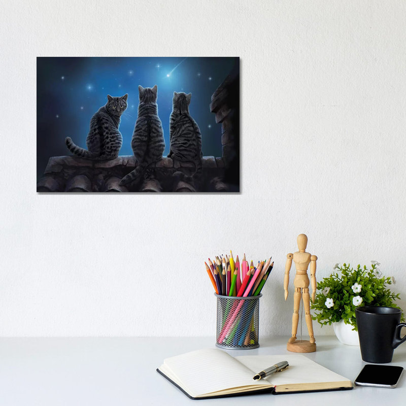 Wish Upon A Star by Lisa Parker - Wrapped Canvas Print, 20.32 cm H x 30.48 cm W