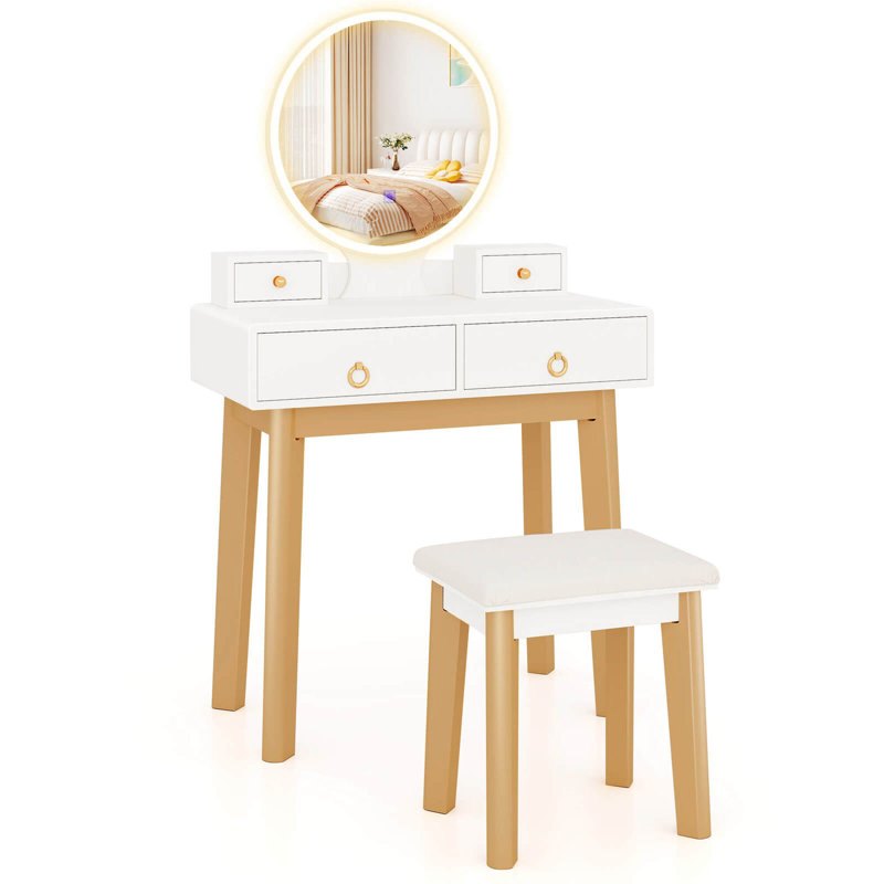Mukul Vanity, White